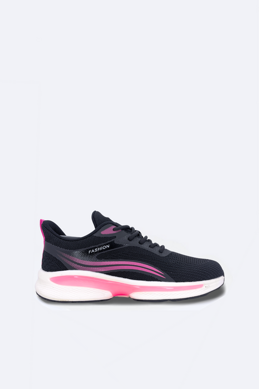 ZAPATILLA PARA CORRER NEGRO Y ROSA 302